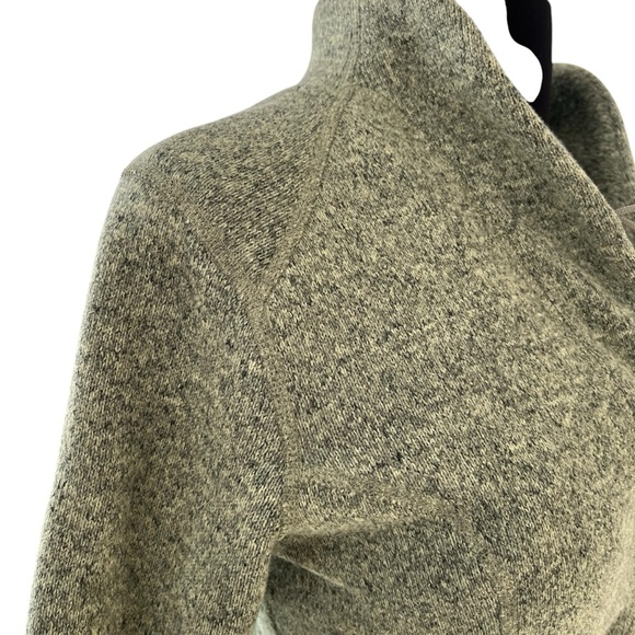 The North Face shawl collar 1/4 button sweater fleece green size S - Picture 8 of 14